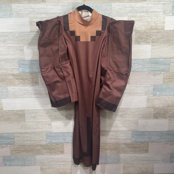 Minecraft Villager Costume Mask Set Youth Kids Large 10-12 - Picture 5 of 6